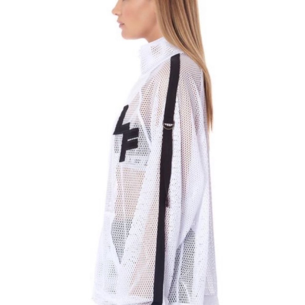 NEW LF The Brand Sheer Mesh Zip Up Track Jacket - Picture 2 of 11